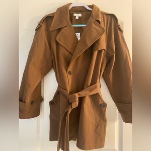 💐NWT Topshop short trench coat S